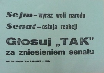 1946/Referendum 3 x TAK-Sejm wyraz woli narodu